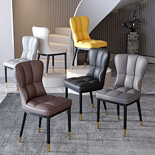 Kitchen Dining Room Furniture Chairs Modern Kitchen Dining Chairs Set Of 4,PU Leather High Back Padded Soft Seat Living Room Chairs Water Proof L