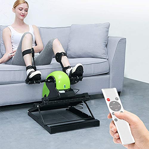 LUNEZY Bedridden Rehabilitation Pedal Exerciser Portable Mini Exercise Bike Hand Foot Pedal Trainer Elderly Bicycle Exerciser Suitable for Home B