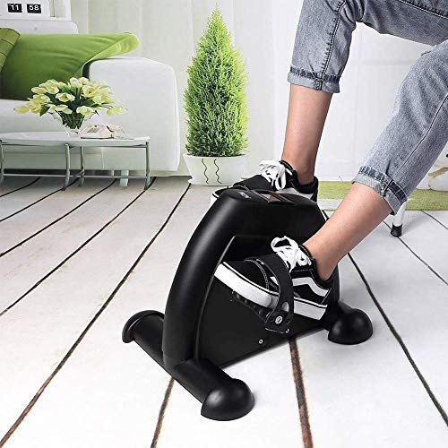 LUNEZY Mini Exercise Bike Pedal Exerciser Arm and Leg Cycle Exercise for Man and Woman
