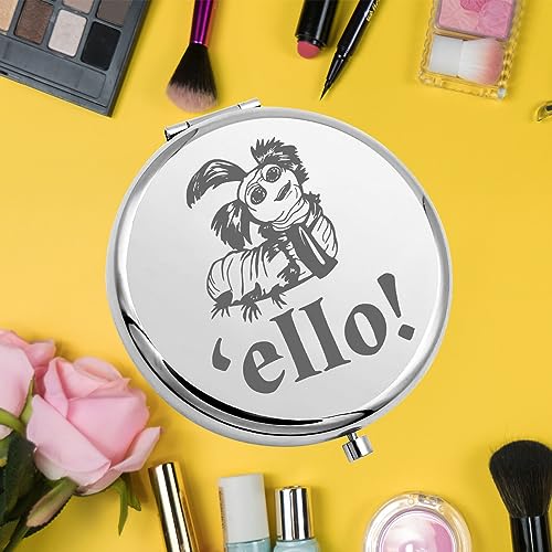 KEYCHIN Ello Worm Pocket Mirror Movie Fans Gifts Ello Fans Compact Makeup Mirror for Women Girls (Ello-S)
