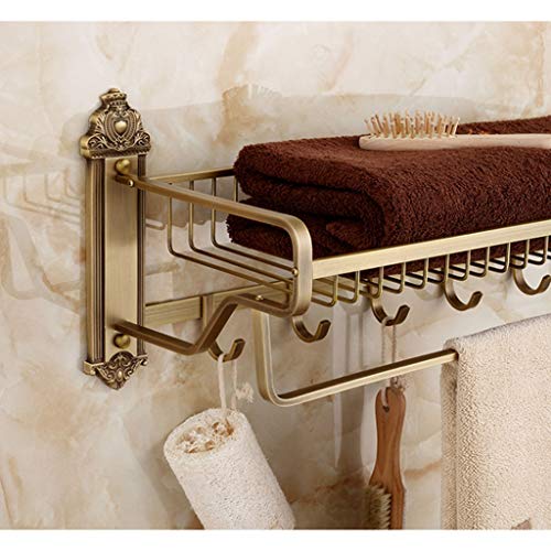 RSOCHS Towel Rack - Bathroom Shelf Bathroom Hardware Pendant Towel Rack (59 Cm)
