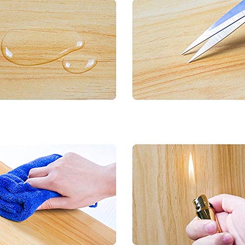 LUKEO Solid Wood Bedside Cabinet Side Cabinet Bedroom Household Storage Cabinet, Double Drawer Design Bedside Cabinet