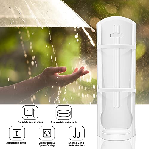 Begona Umbrella Stand Holder Indoor Umbrella Rack Hallway Wall-Mounted Umbrella Stand with Drip Tray, Umbrella Storage Fit For Long/Short Umbrell