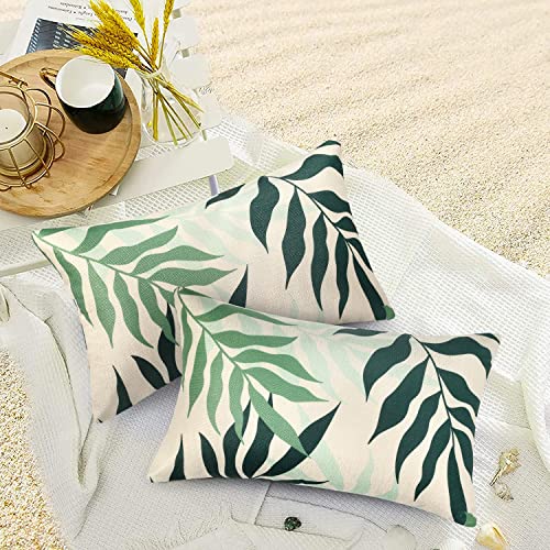 Garden Outdoor Waterproof Cushion Covers 30x50 cm Pack of 2 Decorative Cushion Covers Cushion Case for Sofa Couch Living Room Outdoor Patio Garde