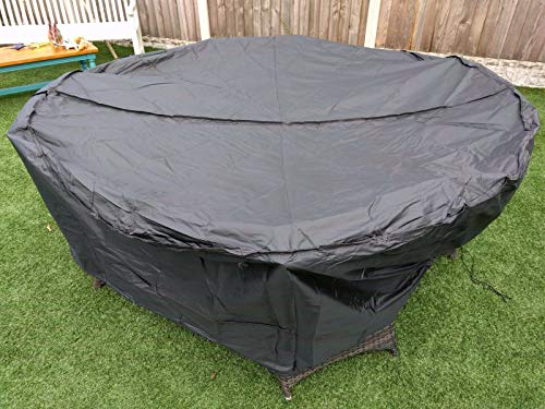 Speedwellstar Round Garden Table Hot Tub Cover Fitted Circular Drawstring Circular (Large)
