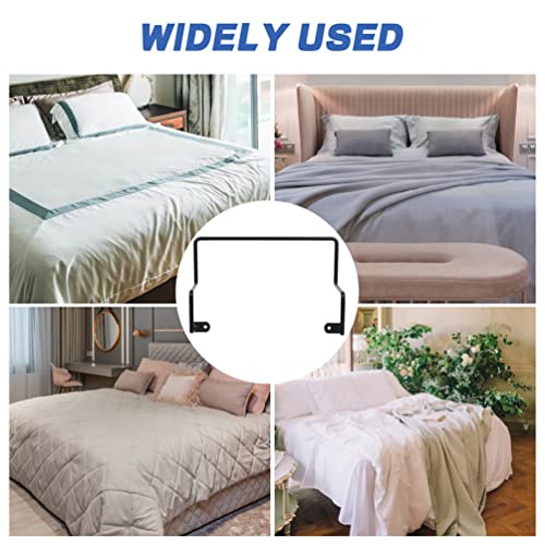 Mattress Stopper Bar Mattress Retainer Bar 2pcs Metal Mattress Slide Stopper Mattress Non Brackets Baffle Bed Frame Guard Rail Stops Mattress fro