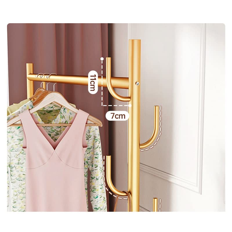 LUKEO Clothes Organizer Rack Bathroom Outdoor Standing Hanger Standing Furniture Bedroom Floor-to-ceiling Hanger (Color : D, Size : 100cm)