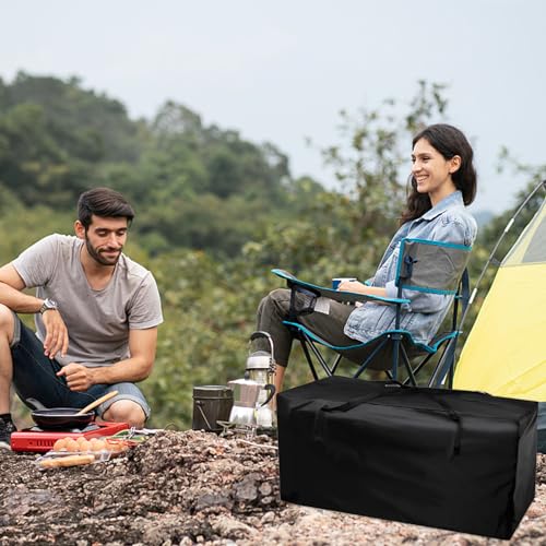 Runup Garden Furniture Cushion Storage Bag, Cushion Bag, Cushion Bags Storage with Handle, Garden Cushion Bag for Outdoor Garden, Lawn, Camping C