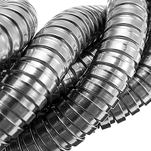 Buwico Extra Long Replacement Shower Hose 118-Inch (3-Meter), Stainless Steel