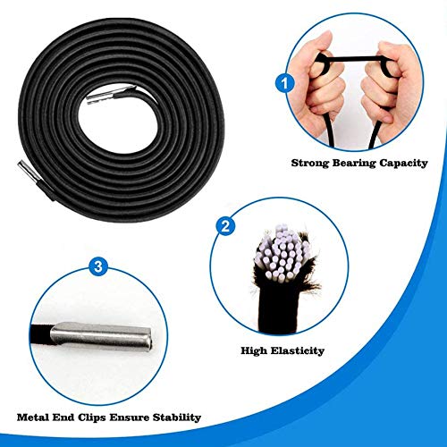 Yiezio Replacement Cords for Zero Gravity Chair(4 Cords), Universal Replacement Laces Zero Gravity Patio Recliner Repair Tool Nylon Stretch Cord