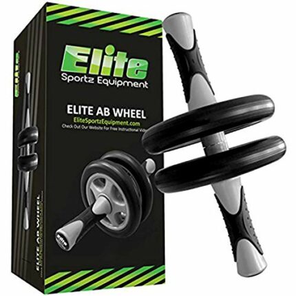 Elite Sportz Ab Roller Wheel, Gym & At Home Ab Workout Equipment with Non- Slip Handles and 2 Wheels to Exercise Core Abdominal Muscles, Strength