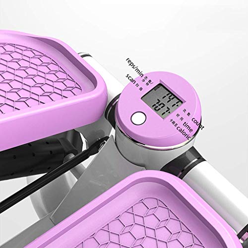 TWDYC Air Stair Climber Step Exercise Fitness Machine w/Bands Aerobic Equipment (Color : A)