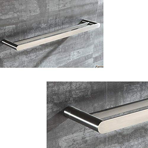 RSOCHS Bathroom Lavatory Towel Rack Towel Shelf with Towel Bars Wall Mount Holder, SUS 304 Stainless