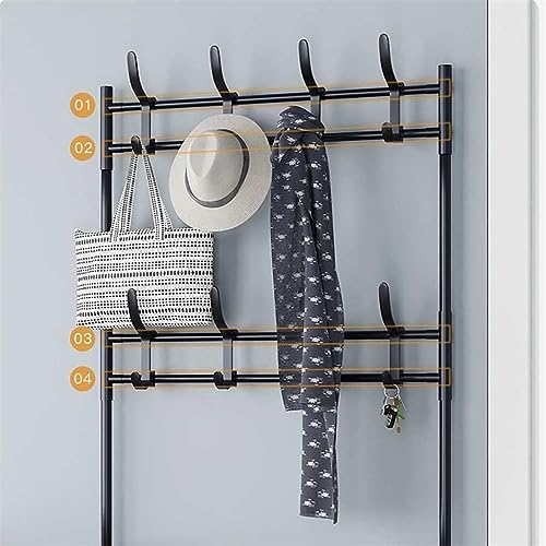 Clothes rack and hat rack Clothes Rack, Clothes Rack, Floor Rack, Storage Rack, Clothes Rack (color: Black, Size: 60 X 26 X 155cm) Suitable for l