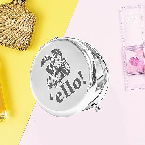 KEYCHIN Ello Worm Pocket Mirror Movie Fans Gifts Ello Fans Compact Makeup Mirror for Women Girls (Ello-S)