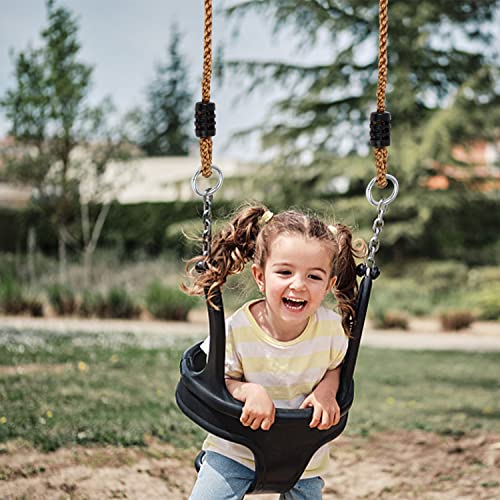DEANKEJI 2 Pcs Swing Ropes Adjustable 1.8M Extension Rope Swing - Tree Swing Straps - Adjustable Hanging Ropes Suitable for Camping Hammocks, Swi
