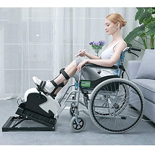 LUNEZY Electric Rehabilitation Exercise Bike Upper Limb Lower Limbs Hand Leg Bicycle Elderly Home Pedal Exerciser Bike, Resistance Adjustable (C)