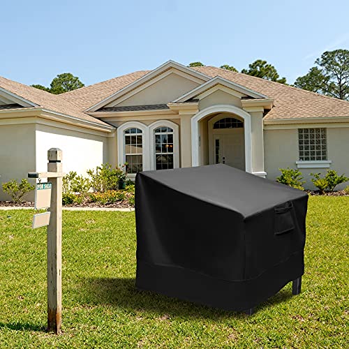 SINGFNH 210D Polyester Oxford Patio Chair Cover, Lounge Deep Seat Cover, Heavy Duty Durable and Waterproof Outdoor Lawn Patio Furniture Covers(Bl