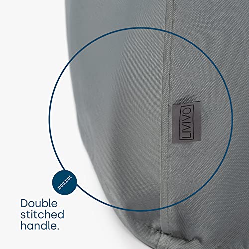 LIVIVO Deluxe Extra Heavy Duty Waterproof Rattan Cube Set Cover with PVC Lining, Eyelets and Drawstring - Designed to fit Rattan Garden Furniture