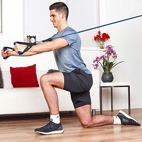 Geez Fitness Resistance Bands Full Set for Women and Men, Mobility, Strength Training Body & Injury Rehab, Door Anchor, Bands for Chest, Thighs,