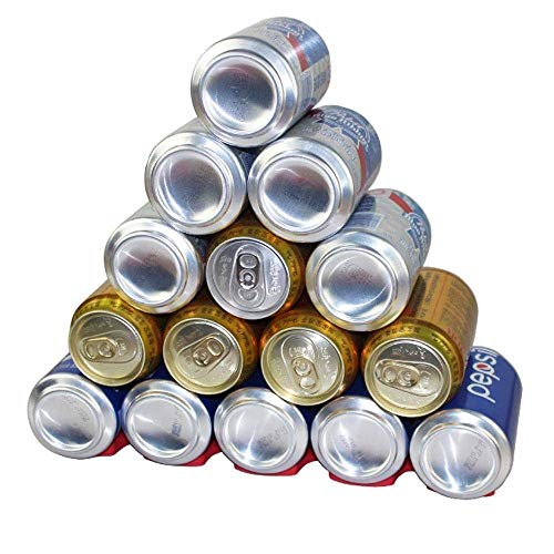 Happy Fox | Bottle and Can Stacker for Fridge,Hold Maximum 15 Bottles, Perfect for Bar Cabinet BBQ Party Pack of .(Red 2)…