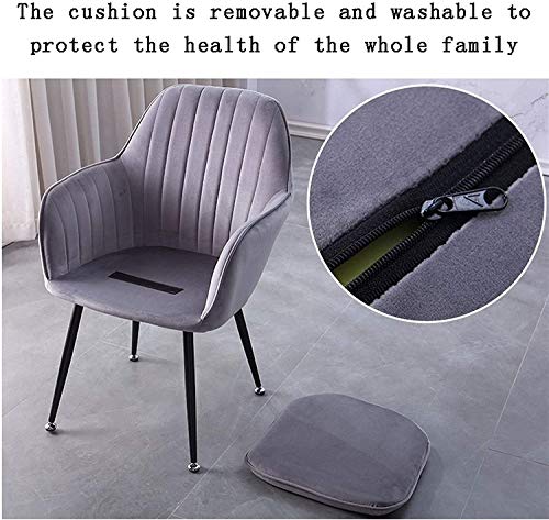 Modern Kitchen Dining Room Chairs Dining Chairs Set Of 6,Velvet Upholstered Kitchen Armchair with Sturdy Metal Legs Kitchen Living Room Lounge Co