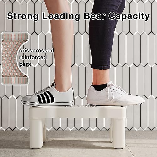 (2 Pack) Premium Toilet Stool Squat for Adults, Original Non-Slip Squatting Poop Stool, Ergonomic Bathroom Pooping Stool, Sturdy Potty Stool, Hea