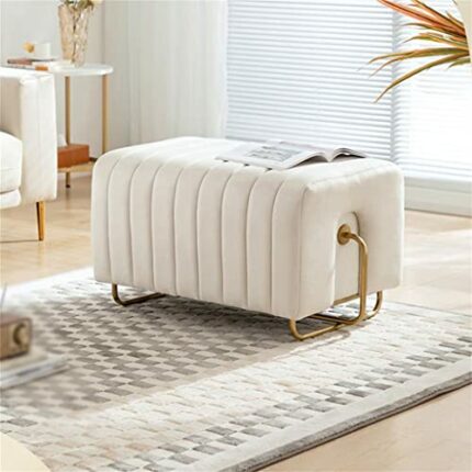 LUKEO Sofa Footstool Single Side Step Office Entry Shoe Changing Stool Step Stool Put Legs On Feet