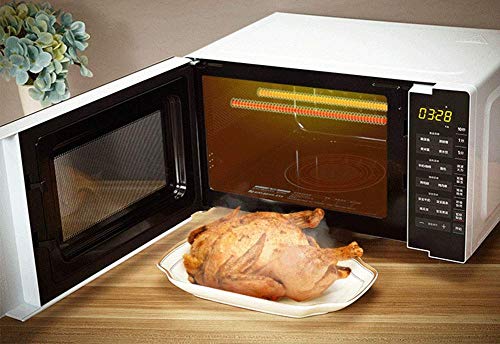 AIQMML Oven Combination Microwave with Upgraded Easy Clean Enamel Cavity Household Steaming Oven Machine Small Flat Multifunction Kitchen Applian