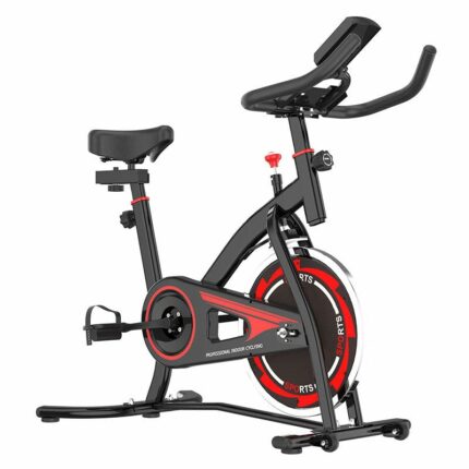 GYMT Exercise Bike - Indoor Cycling Bike for Cardio Training and Fitness, Quiet Magnetic Resistance with Adjustable Height and Handlebar（Black ）