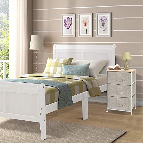 N/A 3 Layers Fabric Drawer Nightstand Organizer Closet Storage Non-woven Chest Of Dresser Sundries Cabinet Home Bedroom Furniture