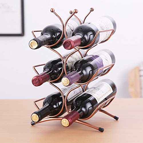 EYLINK Wine Racks,Iron European Retro Household Living Room Display Wine Cabinet Decoration