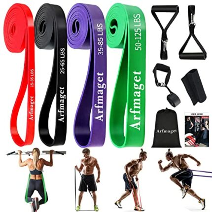 Arfmaget Resistance Bands,Pull Up Assistance Bands,loop resistance bands for Long Exercise Strength Training,Yoga Pilates,Pull up,Stretching,Fitn