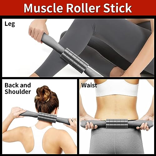 EnterSports Ab Roller Wheel, Ab Workout Equipment Exercise Wheels Set for Abdominal Core Strength Muscle Training, Muscle Roller Stick Reduce Mus