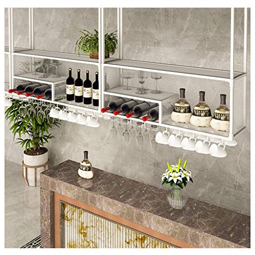 Stylish Simplicity Industrial Retro Stylish Simplicity Wine Glass Holder Stylish Simplicity Decoration Bottle Holder Metal Wrought Iron Storage H