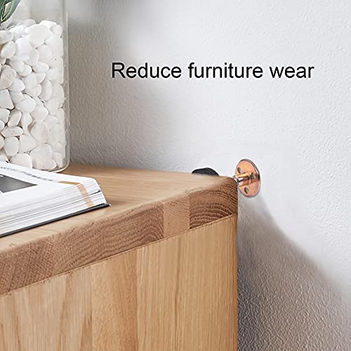 Headboard Stoppers Set of 4 Metal Bed Frame Anti-Shake Tool, Headboard Wall Mounting Brackets, Adjustable Threaded Bed Frame Anti-Shake Tool for