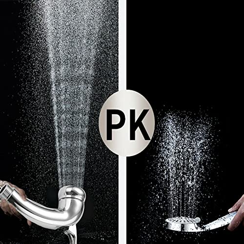 High Pressure Shower Head 1/2" Thread Chrome Trigger Handheld Shower Head with On/Off for Baths, Boats, Caravans, Motorhome, Hair Salons