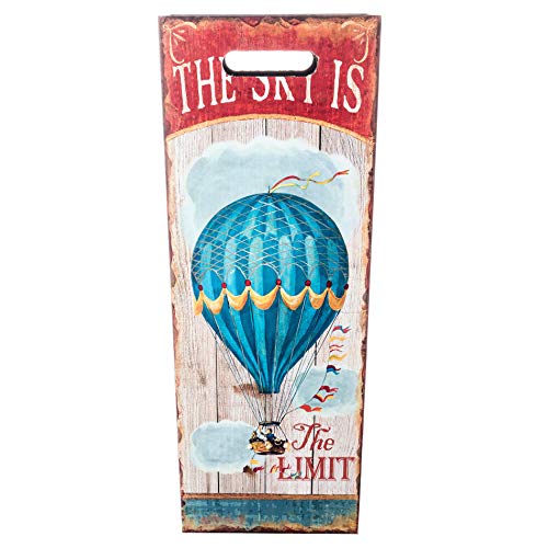 Rebecca Mobili Umbrella Rack Umbrella Holder Fabric Mdf White Red Vintage Style Entrance Home Office - 50 x 21 x 21 cm (H x W x D) - Art. RE4851