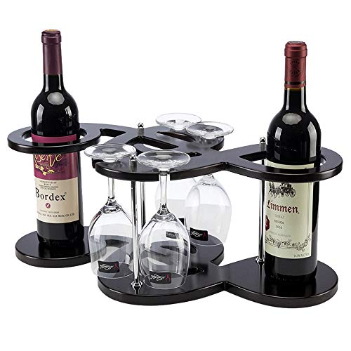 PIBM Fashion Creative European Wine Glass Wine Rack | Wine Rack Creative Fashion Wooden Wine Rack | Bar Hanging Cup Holder Home Rack J1029