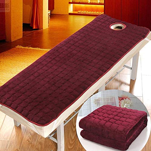 JY&WIN Quilted Mattress Topper,Soft Touch Cotton Mattress Pad For Beauty Salon Massage Tattoo Hotels Daily Life Use Non Slip-light Tan 60x180x3cm