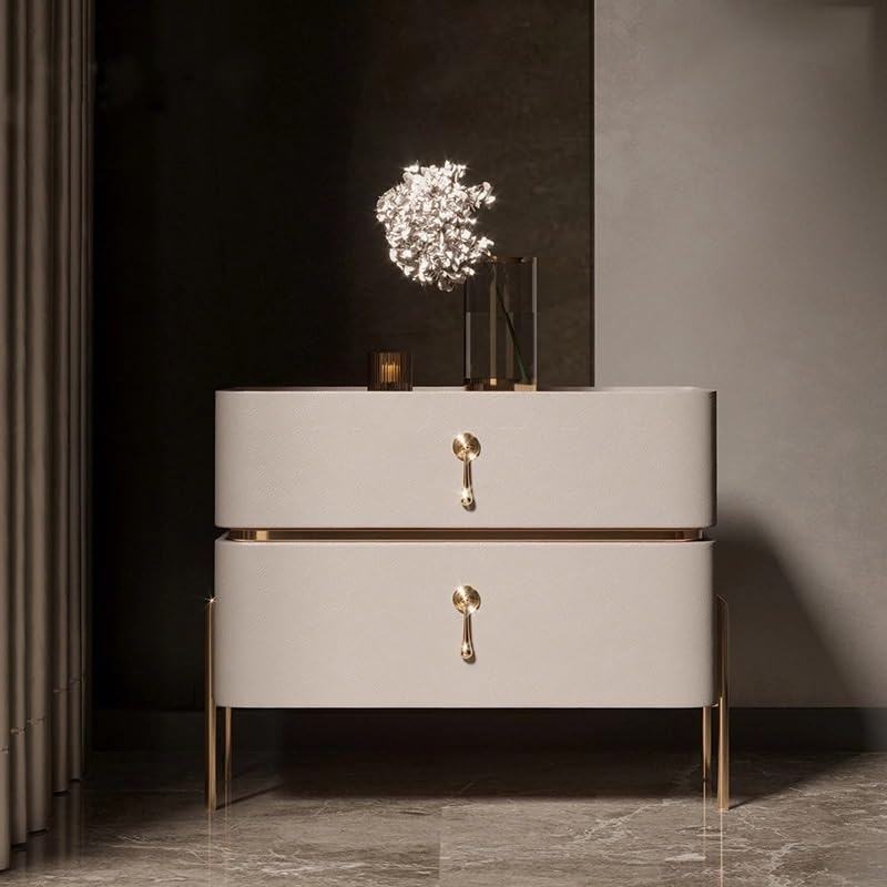 JJZXD Nightstand Italian Bedroom Storage Cabinet Small Unit Nightstand