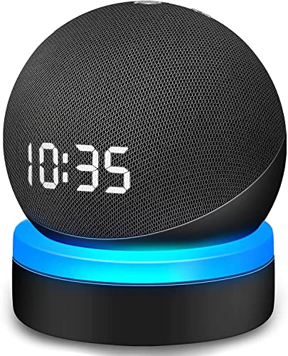 For Amazon Echo Dot 4 / Echo Dot 5 Holder with Luminescent Desktop Stand Accessories with Integrated Cable Management, No Screws Required, Speake