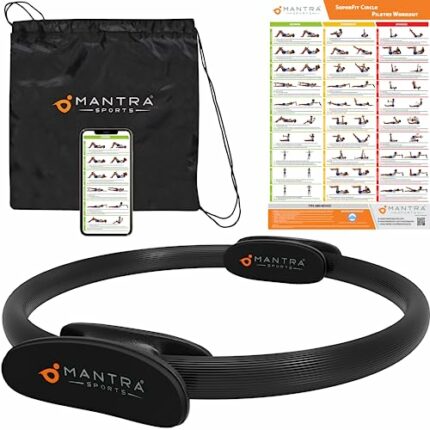 MANTRA SPORTS Pilates Equipment Pelvic Floor Strengthener for Women, Magic Circle Pilates Ring Inner Thigh Exerciser & Toner, Wall Pilates Circle