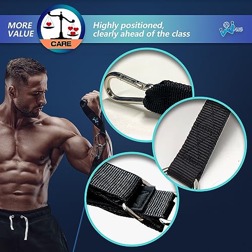 WEUE Resistance Band Safety Tube INVENTION Exercise Band for Fitness Workout Band with Handles for Men Women, Up to 150lbs with Foam Handles, Ank