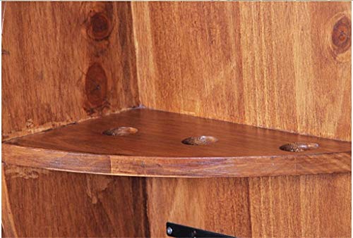 EYLINK Round Wine Rack Wall Holder Free Standing | Loft Wall Shelf Storage Rack Wall-Mounted Wine Glass Holder | Cube Wine Cabinet Bottle Holder