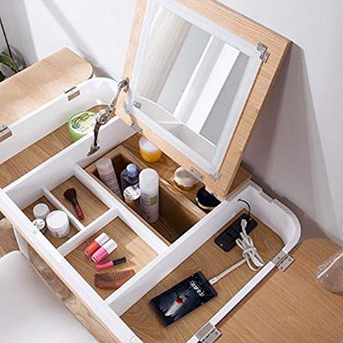 JYDQM Bay Window Dressing Table Bedroom Multi-function Net Red Dressing Table Small Mini Assembly Economy Tatami Dressing Table