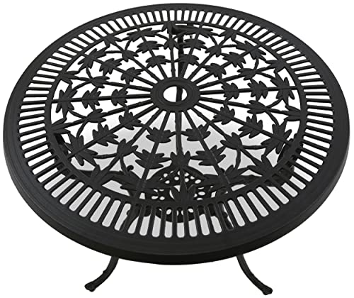Centurion Supports TABREEZ Garden & Patio Black Cast Aluminium Bistro Table