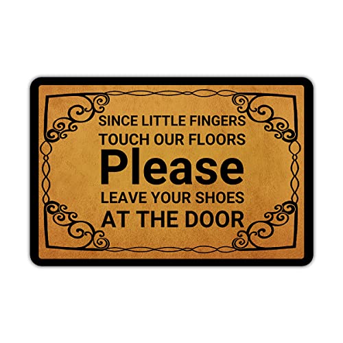 Front Door Mat Welcome Mat Sorry We're All Peopled Out Rubber Non Slip Backing Funny Doormat Indoor Outdoor Rug 24"(W) X 16"(L)