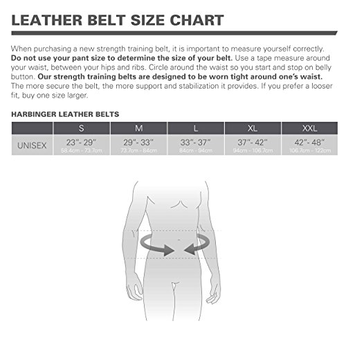 Harbinger Belt for Weightlifter 4 Inch Leather Belt
