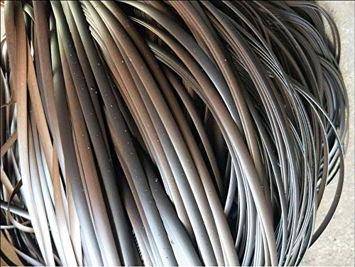 Mhome Plastic Woven Rattan Repair Material for Outdoor Garden Patio Furniture, Durable Wicker Bench Chair Table Repair Kits (Gradient Coffee)